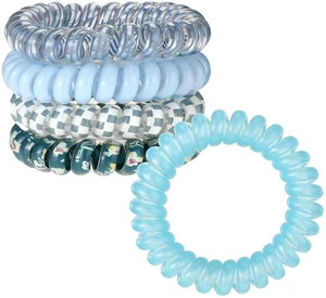 5 PCS Spiral Hair Ties - No Damage, No Crease, Large Elastic, Waterproof Ponytail Holders for Thick & Thin Hair (Color B) 5 PCS Spiral Hair Ties - No Damage, No Crease, Large Elastic, Waterproof Ponytail Holders for Thick & Thin Hair (Color B)