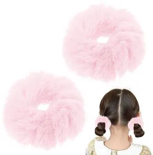 4PCS Pom-Pom Hair Ties,Bright Pink Soft Furry Faux Rabbit Fur Fuzzy Scrunchies,Fluffy Ponytail Holders,Rope Wristband,Hair Ring,Fur Hair Accessories for Girls Women (Pink) 4PCS Pom-Pom Hair Ties,Bright Pink Soft Furry Faux Rabbit Fur Fuzzy Scrunchies,Fluffy Ponytail Holders,Rope Wristband,Hair Ring,Fur Hair Accessories for Girls Women (Pink)