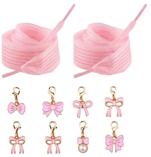 ShiQiao Spl Ribbon Shoe Laces Ties Shoelaces for Women Bday Birthday Gifts for Girls Flat Stripe Shoestrings Shoelace Accessories Clips for Sneakers Boots Bow Bowknot Charms for Shoes Clips Charms ShiQiao Spl Ribbon Shoe Laces Ties Shoelaces for Women Bday Birthday Gifts for Girls Flat Stripe Shoestrings Shoelace Accessories Clips for Sneakers Boots Bow Bowknot Charms for Shoes Clips Charms