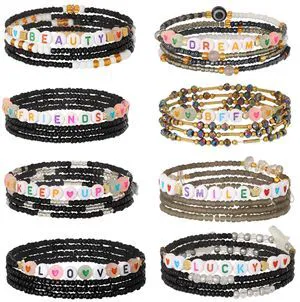 ELABEST African Waist Beads 23.6-39.3 inch Elastic Waist Beads for Women 8Pcs Stretch Friendship Belly Beads Waist Jewelry Accessories (Black, 23.6inch/60cm) ELABEST African Waist Beads 23.6-39.3 inch Elastic Waist Beads for Women 8Pcs Stretch Friendship Belly Beads Waist Jewelry Accessories (Black, 23.6inch/60cm)