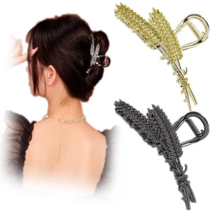 Ear of Wheat Hair Clips 2 Pcs Rhinestone Hair Clips For WomenCrystal Hair Catch Barrette Metal Jaw Clamp For GirlsFancy Rhinestone Claw Fashion Hair Accessories For Lady'S Gift Ear of Wheat Hair Clips 2 Pcs Rhinestone Hair Clips For WomenCrystal Hair Catch Barrette Metal Jaw Clamp For GirlsFancy Rhinestone Claw Fashion Hair Accessories For Lady'S Gift