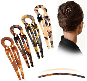 4PCS Prestige French Hair Pins Tortoise Shell Acetate Hairpins for Women - Elegant Styling Accessories for Buns Twist Updos U-Shaped Curved Serrated Anti-Slip for Fine/Thin Hair(3.5 Inch, Small) 4PCS Prestige French Hair Pins Tortoise Shell Acetate Hairpins for Women - Elegant Styling Accessories for Buns Twist Updos U-Shaped Curved Serrated Anti-Slip for Fine/Thin Hair(3.5 Inch, Small)