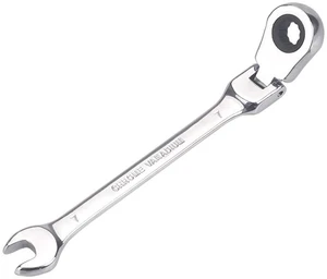 7mm Metric Flex-Head Ratchet Wrench,Box End Head 72-Tooth Ratcheting Combination Wrench Spanner 7mm Metric Flex-Head Ratchet Wrench,Box End Head 72-Tooth Ratcheting Combination Wrench Spanner