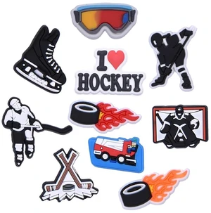 Szukastai Sports Ball Shoe Charms for Clog Shoe, Baseball Basketball Soccer Football Softball Volleyball Shoe Charms for Shoe & Bracelet Wristband Party Gifts (ice hockey) Szukastai Sports Ball Shoe Charms for Clog Shoe, Baseball Basketball Soccer Football Softball Volleyball Shoe Charms for Shoe & Bracelet Wristband Party Gifts (ice hockey)