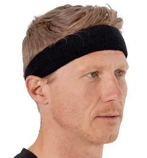 Tough Headwear Terry Cloth Headband - Sweat-Wicking Running Head Band - Basketball Accessories - Headband for Washing Face - Black Tough Headwear Terry Cloth Headband - Sweat-Wicking Running Head Band - Basketball Accessories - Headband for Washing Face - Black