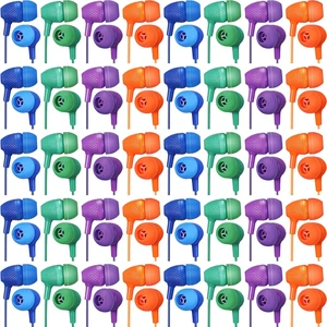 200 Pack Earbuds Bulk Earphones 3.5 mm Classroom Headphones for Adult Assorted Colors Earbud Wired Earphone Without Mic for Adult Office Home Individually Bagged(Mixed Colors) 200 Pack Earbuds Bulk Earphones 3.5 mm Classroom Headphones for Adult Assorted Colors Earbud Wired Earphone Without Mic for Adult Office Home Individually Bagged(Mixed Colors)
