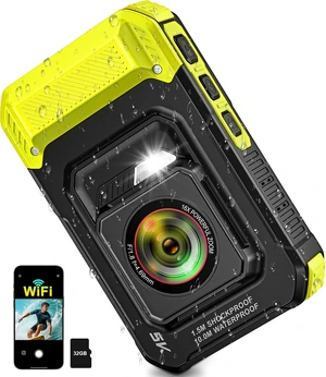 5K 33FT Underwater Camera 96MP Autofocus Waterproof Digital Camera, WiFi Dual-Lens Selfie, 5FT Shockproof 16X Zoom 60 Filters, Compact Point and Shoot Camera for Snorkeling Surfing Swimming 5K 33FT Underwater Camera 96MP Autofocus Waterproof Digital Camera, WiFi Dual-Lens Selfie, 5FT Shockproof 16X Zoom 60 Filters, Compact Point and Shoot Camera for Snorkeling Surfing Swimming