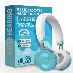 Kids Headphones, Volume-Limiting 85dB, JuniorJam Plus, Teal Universal Hybrid Active Noise Cancelling Headphone, Volume Limiting, Hi-Res Audio, 32h Playtime, Pc Wireless Headset with Mic Kids Headphones, Volume-Limiting 85dB, JuniorJam Plus, Teal Universal Hybrid Active Noise Cancelling Headphone, Volume Limiting, Hi-Res Audio, 32h Playtime, Pc Wireless Headset with Mic