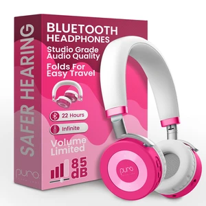 Kids Headphones, Volume-Limiting, JuniorJam Plus, Pink Universal Hybrid Active Noise Cancelling Headphone, Volume Limiting, Hi-Res Audio, 32h Playtime, Pc Wireless Headset with Mic Kids Headphones, Volume-Limiting, JuniorJam Plus, Pink Universal Hybrid Active Noise Cancelling Headphone, Volume Limiting, Hi-Res Audio, 32h Playtime, Pc Wireless Headset with Mic