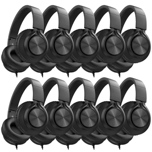 10-Pack Kids Headphones with Microphone for Classroom, Black K-12 School Students Use, Online Learning & Library, 3.5mm Jack, Durable, Foldable, Comfortable, Chromebook & Computer 10-Pack Kids Headphones with Microphone for Classroom, Black K-12 School Students Use, Online Learning & Library, 3.5mm Jack, Durable, Foldable, Comfortable, Chromebook & Computer