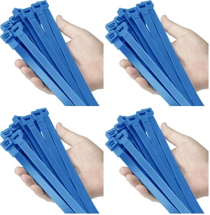12 inch Blue Zip Ties Heavy Duty 100 PCS, 250 LBS Ultra Exclusive Strong Plastic Wire Ties, Large Cable Ties Extra Long Tie Wraps, Indoor and Outdoor UV Resistant (Pack of 4) 12 inch Blue Zip Ties Heavy Duty 100 PCS, 250 LBS Ultra Exclusive Strong Plastic Wire Ties, Large Cable Ties Extra Long Tie Wraps, Indoor and Outdoor UV Resistant (Pack of 4)