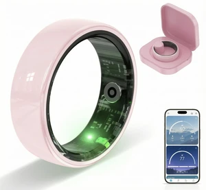 Ceramic Smart Ring for Women & Men, Pink Fitness & Sleep Tracker #9 24/7 Health Tracking with Heart Rate, Blood Oxygen, HRV & Sleep Monitoring. Ceramic Design, 5ATM Waterproof, No Subscription Ceramic Smart Ring for Women & Men, Pink Fitness & Sleep Tracker #9 24/7 Health Tracking with Heart Rate, Blood Oxygen, HRV & Sleep Monitoring. Ceramic Design, 5ATM Waterproof, No Subscription