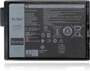 XVJNP Laptop Battery Replacement for Dell Latitude 5430 7330 Rugged Extreme P148G P148G001 P149G P149G001 Series 6JRCP M0TN3 KD1CT 11.4V 53.5Wh 4457mAh XVJNP Laptop Battery Replacement for Dell Latitude 5430 7330 Rugged Extreme P148G P148G001 P149G P149G001 Series 6JRCP M0TN3 KD1CT 11.4V 53.5Wh 4457mAh