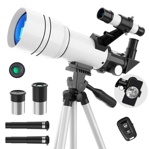 Telescope for Kids and Adults, Astronomical Telescopes (15X-150X) with Fully Multi-Coated Optics, 70MM Aperture 300MM Refracting Telescope for Moon, Astronomy Beginners Gifts with Phone Adapter Telescope for Kids and Adults, Astronomical Telescopes (15X-150X) with Fully Multi-Coated Optics, 70MM Aperture 300MM Refracting Telescope for Moon, Astronomy Beginners Gifts with Phone Adapter