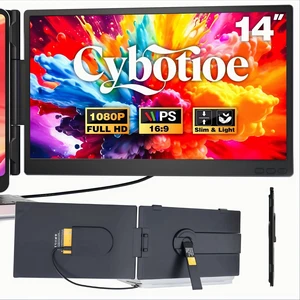 Laptop Screen Extender, 14" FHD 1080P Portable Travel Monitor Ultra Thin 0.27", Fit 13-17" Laptop, Plug & Play, One cable connect, Screen Extender for Win/Mac/Chrome/Switch/Android Laptop Screen Extender, 14" FHD 1080P Portable Travel Monitor Ultra Thin 0.27", Fit 13-17" Laptop, Plug & Play, One cable connect, Screen Extender for Win/Mac/Chrome/Switch/Android
