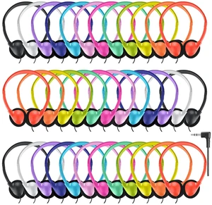 Classroom Headphones Bulk 30 Pack for School Kids,Wholesale Durable Earphones Class Set of Headphones for Students Children Toddler Teens and Adult Multi Color Classroom Headphones Bulk 30 Pack for School Kids,Wholesale Durable Earphones Class Set of Headphones for Students Children Toddler Teens and Adult Multi Color