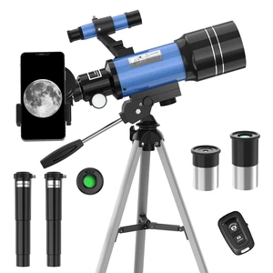Telescope for Adults & Kids, 70MM Aperture FMC Optics Telescopes for Astronomy Beginners, 300MM Refractor Telescope (15X-150X) with Phone Adapter and Tripod, Travel Gifts for Moon, Jupiter and Star Telescope for Adults & Kids, 70MM Aperture FMC Optics Telescopes for Astronomy Beginners, 300MM Refractor Telescope (15X-150X) with Phone Adapter and Tripod, Travel Gifts for Moon, Jupiter and Star