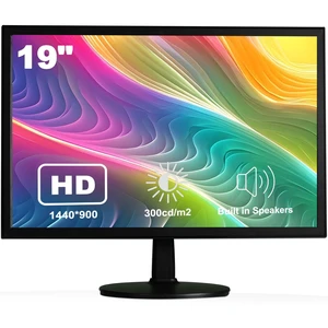 19" 1440x900 PC Monitor Office Monitor HDMI VGA LED Desktop Display Dual Speakers,60Hz,5ms,VESA Mounting,Wide Viewing Angle 170°,Brightness 300cd/m²,Tilt Adjust,Business Computer Screen 19" 1440x900 PC Monitor Office Monitor HDMI VGA LED Desktop Display Dual Speakers,60Hz,5ms,VESA Mounting,Wide Viewing Angle 170°,Brightness 300cd/m²,Tilt Adjust,Business Computer Screen