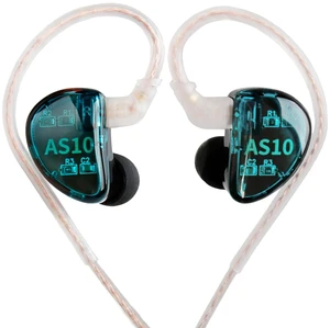 KZ AS10 Pure 5 Balanced Armature 5BA Earphone, Musician in Ear Monitor Headphone High Fidelity HiFi Headset (with Microphone, Green) KZ AS10 Pure 5 Balanced Armature 5BA Earphone, Musician in Ear Monitor Headphone High Fidelity HiFi Headset (with Microphone, Green)