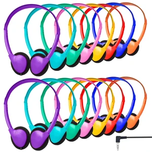 Bulk Classroom Headphones for Students Kids School 50 Pack Wholesale Headphones Class Set with 3.5mm Jack for Chromebook Laptop PC Computer Testing(Mixed Colors) Bulk Classroom Headphones for Students Kids School 50 Pack Wholesale Headphones Class Set with 3.5mm Jack for Chromebook Laptop PC Computer Testing(Mixed Colors)