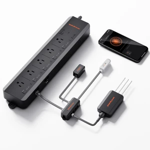 GGS AC5 Power Strip Kits 5 AC APP-Based Controls Outlets with 3 in 1 Soil Sensor, Temp Humid Light Sensor, Light Adapter, 10-Port Pro Adapter, for Indoor Grow Tent Garden Plant Room GGS AC5 Power Strip Kits 5 AC APP-Based Controls Outlets with 3 in 1 Soil Sensor, Temp Humid Light Sensor, Light Adapter, 10-Port Pro Adapter, for Indoor Grow Tent Garden Plant Room