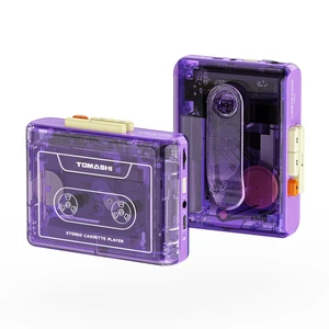 Portable Cassette Player with Bluetooth Transmitter, Cassette Stereo Player with Type-C Charging, Built-in Battery, Belt Clip, and Earphone Jack for Wireless Music Playback Portable Cassette Player with Bluetooth Transmitter, Cassette Stereo Player with Type-C Charging, Built-in Battery, Belt Clip, and Earphone Jack for Wireless Music Playback