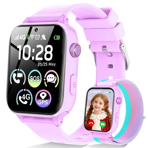 4G Kids Smart Watch for Boys Girls with GPS Tracker, SOS, Two Way Call Video Calling Voice Chat,School Mode, Alarm Clock,Safe Zones,Pedometer,Stopwatch,Games Children Smartwatch for 4-12 (4G Purple) 4G Kids Smart Watch for Boys Girls with GPS Tracker, SOS, Two Way Call Video Calling Voice Chat,School Mode, Alarm Clock,Safe Zones,Pedometer,Stopwatch,Games Children Smartwatch for 4-12 (4G Purple)