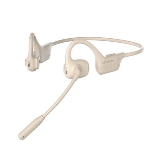 Open Ear Headphones with Mic, Bluetooth Headset with Noise Cancelling Microphone and Multipoint Connect, Wireless Bluetooth 5.3 Headset for Work Call Meeting Driving(Beige) Open Ear Headphones with Mic, Bluetooth Headset with Noise Cancelling Microphone and Multipoint Connect, Wireless Bluetooth 5.3 Headset for Work Call Meeting Driving(Beige)