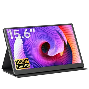 Portable Monitor 15.6 Inch 1080P FHD 60Hz 60% sRGB Travel Monitor with Speaker HDMI USB-C Second Screen for Laptop MacBook Surface PC Xbox PS4/5, VESA Mountable, with Full Cover Stand Portable Monitor 15.6 Inch 1080P FHD 60Hz 60% sRGB Travel Monitor with Speaker HDMI USB-C Second Screen for Laptop MacBook Surface PC Xbox PS4/5, VESA Mountable, with Full Cover Stand