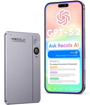 AI Voice Recorder, AI Transcriber with GPT-5.2, Pearl Gray One-tap recording, speech-to-text in 112 languages, auto summaries, 71 templates, 5 AI modes and end-to-end encryption AI Voice Recorder, AI Transcriber with GPT-5.2, Pearl Gray One-tap recording, speech-to-text in 112 languages, auto summaries, 71 templates, 5 AI modes and end-to-end encryption