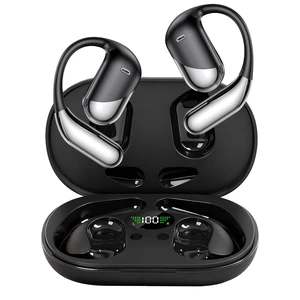 Open Ear Clip Wireless Earbuds Bone Conduction HeadphonesBuilt-in Mic, IPX7 Waterproof, LED Display Charging Case,Ear Hooks Ear Buds, Ultra-Comfort Bluetooth Earphones for Running Fitness,office gift Open Ear Clip Wireless Earbuds Bone Conduction HeadphonesBuilt-in Mic, IPX7 Waterproof, LED Display Charging Case,Ear Hooks Ear Buds, Ultra-Comfort Bluetooth Earphones for Running Fitness,office gift