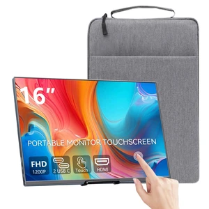16" Touchscreen Portable Monitor,1920x1200P IPS Travel Secondary Screen,USB-C HDMI Plug&Play w/Foldable Stand,Dual Extender for Laptop Mac Phone Switch PS5 Xbox Office Gaming 16" Touchscreen Portable Monitor,1920x1200P IPS Travel Secondary Screen,USB-C HDMI Plug&Play w/Foldable Stand,Dual Extender for Laptop Mac Phone Switch PS5 Xbox Office Gaming