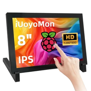 8 inch Touchscreen Mini Monitor, 1280 X 800 HDMI Small Portable Monitor IPS LCD Display for Laptop Raspberry Pi Game Consoles 8 inch Touchscreen Mini Monitor, 1280 X 800 HDMI Small Portable Monitor IPS LCD Display for Laptop Raspberry Pi Game Consoles