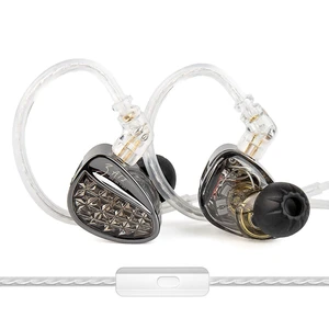 KZ ZA12 in Ear Monitor Headphones,2DD+4BA Hybrid Wired Earbud,Gaming Earbud Crystal Clear Sound IEM Earphones, KZ in Ear Monitor,Silver-Plated IEM Cable for Audiophile (with Microphone,Matte Black) KZ ZA12 in Ear Monitor Headphones,2DD+4BA Hybrid Wired Earbud,Gaming Earbud Crystal Clear Sound IEM Earphones, KZ in Ear Monitor,Silver-Plated IEM Cable for Audiophile (with Microphone,Matte Black)