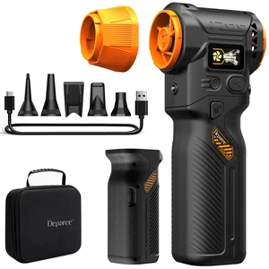J40 Compressed Air Duster, 2 Swappable Batteries, Powerful Air Blower 98.5m/s Hurricane Airflow, Variable-Speed, Smart Display, Under 2-Hour Full Charge, Dual LED Lights, PC · Car · Home Cleaning J40 Compressed Air Duster, 2 Swappable Batteries, Powerful Air Blower 98.5m/s Hurricane Airflow, Variable-Speed, Smart Display, Under 2-Hour Full Charge, Dual LED Lights, PC · Car · Home Cleaning