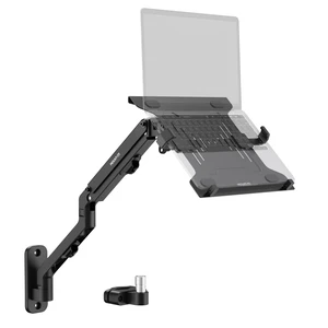 Ergonomic Laptop Arm for Wall or Pole Mounting, Full Motion Adjustments, Versatile Design, Easy Installation Ergonomic Laptop Arm for Wall or Pole Mounting, Full Motion Adjustments, Versatile Design, Easy Installation