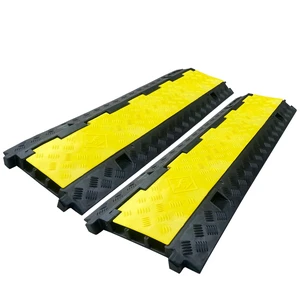 2 Pack Rubber Cable Ramp Hose Cable Protector Ramp 3 Channel 22000Lbs Load Capacity Traffic Speed Bump Wires Power Lines Extension Cord Cover for Indoor Outdoor 2 Pack Rubber Cable Ramp Hose Cable Protector Ramp 3 Channel 22000Lbs Load Capacity Traffic Speed Bump Wires Power Lines Extension Cord Cover for Indoor Outdoor