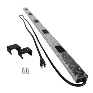 Legrand -, 10 Outlet Wall Mount, Under Counter, 4 Foot Power Pole with Diamond Plate Power Strip Garage, PM48TC Legrand -, 10 Outlet Wall Mount, Under Counter, 4 Foot Power Pole with Diamond Plate Power Strip Garage, PM48TC