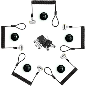 Security Retractable Cable Lock Portable Keyed Laptop Lock 5 Keys 8Ft for Monitors, Laptops, MacBooks, Tablets, iPad,Mac mini,(5 Pack Keyed Alike) Security Retractable Cable Lock Portable Keyed Laptop Lock 5 Keys 8Ft for Monitors, Laptops, MacBooks, Tablets, iPad,Mac mini,(5 Pack Keyed Alike)