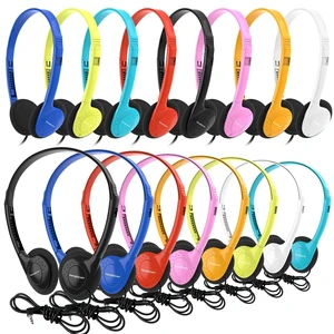 Classroom Headphones Bulk 50 Pack for Kids School Students,Wholesale Headphones Class Set with 3.5mm Jack for Library Chromebook Laptop PC Computer(HLY002,8 Colors) Classroom Headphones Bulk 50 Pack for Kids School Students,Wholesale Headphones Class Set with 3.5mm Jack for Library Chromebook Laptop PC Computer(HLY002,8 Colors)