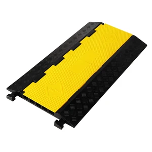 1 Pack Rubber Cable Ramp Hose Cable Protector Ramp 5 Channel 22000Lbs Load Capacity Traffic Speed Bump Wires Power Lines Extension Cord Cover for Indoor Outdoor 1 Pack Rubber Cable Ramp Hose Cable Protector Ramp 5 Channel 22000Lbs Load Capacity Traffic Speed Bump Wires Power Lines Extension Cord Cover for Indoor Outdoor