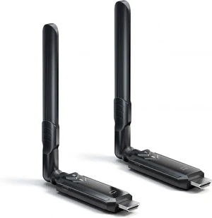 Wireless HDMI Transmitter and Receiver Kit, 5GHz Long Range 1148ft (350m), Plug & Play 1080P Full HD,TX+RX (Expandable to 6 Screens), Compatible with Laptop/Camera/Projector/HDTV Black Wireless HDMI Transmitter and Receiver Kit, 5GHz Long Range 1148ft (350m), Plug & Play 1080P Full HD,TX+RX (Expandable to 6 Screens), Compatible with Laptop/Camera/Projector/HDTV Black