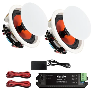 8 Inch Bluetooth Ceiling Speakers Max Power 400 Watts 2 Way Flush Mount in Wall Speaker Great for Bathroom, Kitchen,Living Room,Office(1 Pair) 8 Inch Bluetooth Ceiling Speakers Max Power 400 Watts 2 Way Flush Mount in Wall Speaker Great for Bathroom, Kitchen,Living Room,Office(1 Pair)