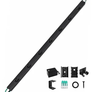 Under Cabinet Power Strip Hardwire, 6 Tamper Resistant Outlets with 2 USB, Full-Metal Hardwired, Linkable, Power Strip for Conference Tables workbenches, ETL Listed, 15A, Black Under Cabinet Power Strip Hardwire, 6 Tamper Resistant Outlets with 2 USB, Full-Metal Hardwired, Linkable, Power Strip for Conference Tables workbenches, ETL Listed, 15A, Black