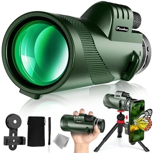 40X60 High Power Monocular Telescope with Tripod & Phone Adapter, HD Low Light Vision for Adults, Perfect for Wildlife Watching, Hiking, Camping and Sporting Events 40X60 High Power Monocular Telescope with Tripod & Phone Adapter, HD Low Light Vision for Adults, Perfect for Wildlife Watching, Hiking, Camping and Sporting Events