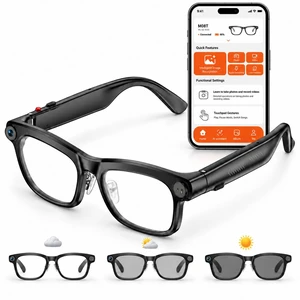 AI Smart Glasses with Camera, 4K Video & Real-Time Translation 4K video recording glasses, 8MP photos, EIS Anti-Shake, Chatgpt, HD calls, open-ear audio, 42g frame, IP65 AI Smart Glasses with Camera, 4K Video & Real-Time Translation 4K video recording glasses, 8MP photos, EIS Anti-Shake, Chatgpt, HD calls, open-ear audio, 42g frame, IP65