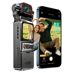 Vlogging Camera 4K, 6 Axis Stabilization with 64GB Card, Small Video Cam WiFi for Photography, Mini Bodycam, POV/Pocket Camera, Sports Action Cam, Portable Wireless Action Camera (Black) Vlogging Camera 4K, 6 Axis Stabilization with 64GB Card, Small Video Cam WiFi for Photography, Mini Bodycam, POV/Pocket Camera, Sports Action Cam, Portable Wireless Action Camera (Black)