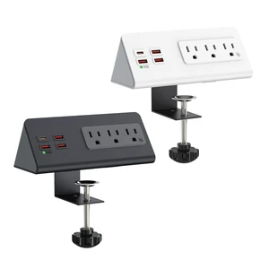 Nightstand Charging Station, Nightstand Edge Power Strip with 3 AC Outlets, 4 Fast Charging USB Ports, Connect 6.56FT Flat Plug, Desk Surge Protector for Office Home Hotel, 2-Pack(Black/White) Nightstand Charging Station, Nightstand Edge Power Strip with 3 AC Outlets, 4 Fast Charging USB Ports, Connect 6.56FT Flat Plug, Desk Surge Protector for Office Home Hotel, 2-Pack(Black/White)