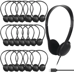 USB C Headphones Bulk 30 Pack for Kids Classroom Students,Wired On Ear USB Type C Headphones Class Set for School Library Museum Travel Boys Girls Teens Adults Computer Laptop Black USB C Headphones Bulk 30 Pack for Kids Classroom Students,Wired On Ear USB Type C Headphones Class Set for School Library Museum Travel Boys Girls Teens Adults Computer Laptop Black