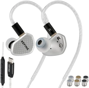 Klean SV Hi-Fi in Ear Monitor, Wired Gaming Earbuds, 10mm DLC Diaphragm Dynamic Driver, Wired Earphones, Interchangeable Tuning Nozzles, HiFi IEM for Audiophile, Musician&Gaming(USB-C with Mic) Klean SV Hi-Fi in Ear Monitor, Wired Gaming Earbuds, 10mm DLC Diaphragm Dynamic Driver, Wired Earphones, Interchangeable Tuning Nozzles, HiFi IEM for Audiophile, Musician&Gaming(USB-C with Mic)